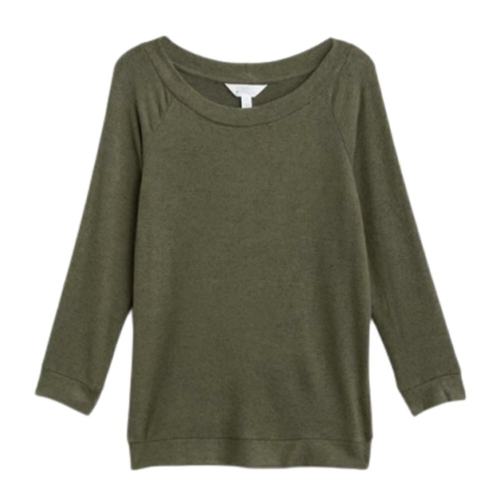 Market & Spruce  Paulsen Brushed Knit Long Sleeve Top Sz. S NEW